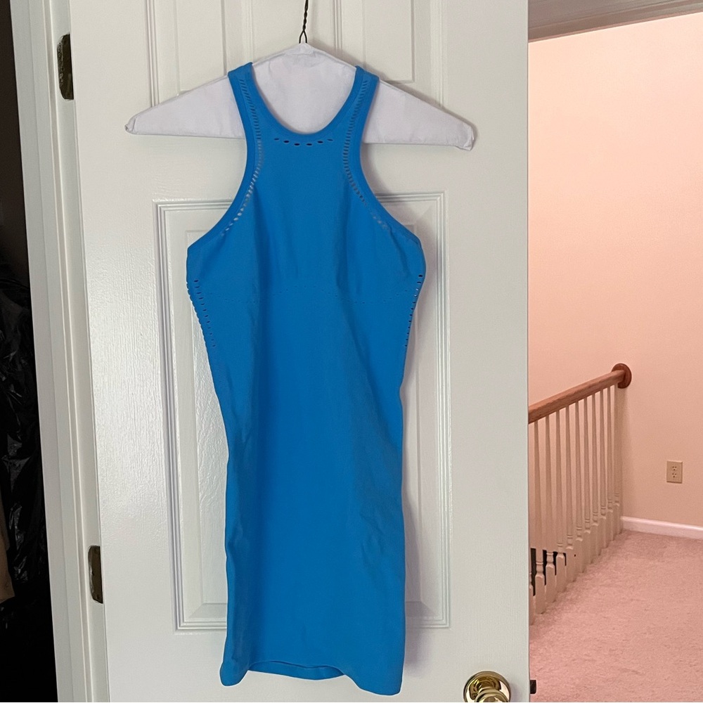NWOT Alo Seamless Open Air Ribbed Racerback Dress - Picture 3 of 6
